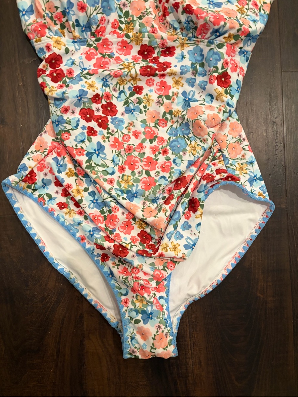 Eomenie Floral One Piece Swimsuit Medium NWT - Picture 5 of 7